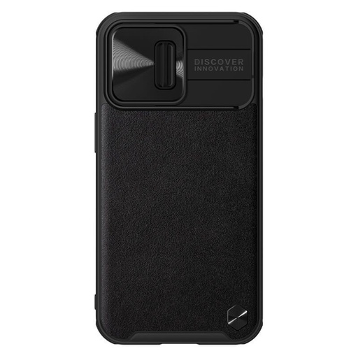 Apple iPhone 13 Pro Nillkin CamShield Leather zaštitna maskica (Crna)