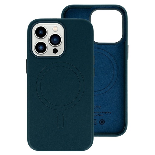 Apple iPhone 13 Pro magsafe leather zaštitna maskica (Plava)