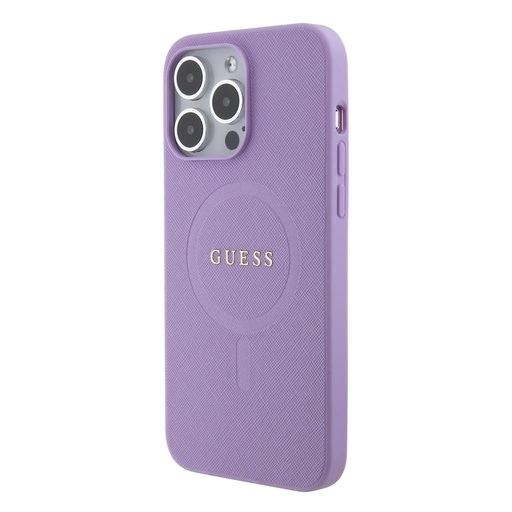 Apple iPhone 15 Pro Max Guess PU Saffiano MagSafe futrola (Ljubičasta) - GUHMP15XPSAHMCU