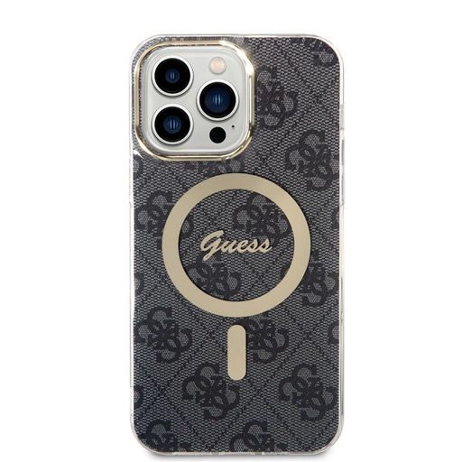 Apple iPhone 15 Pro Max Guess IML 4G MagSafe futrola (Crna) - GUHMP15XH4STK