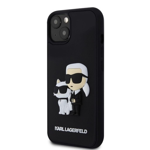 Apple iPhone 15 Karl Lagerfeld 3D Karl & Choupette futrola (Crna) – KLHCP15S3DRKCNK