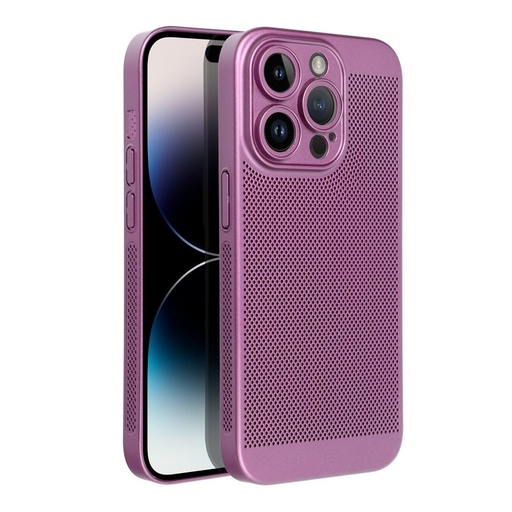 Apple iPhone 15 Plus Breezy perforiran plastika zaštitna maskica (Ljubičasta)