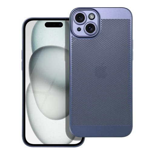 Apple iPhone 15 Plus Breezy perforiran plastika zaštitna maskica (Plava)
