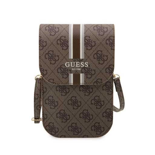 Guess 4G Printed Stripe Phone Bag (Smeđa) - GUWBP4RPSW