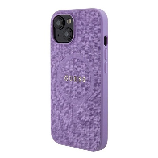 Apple iPhone 15 Plus Guess PU Saffiano MagSafe futrola (Ljubičasta) - GUHMP15MPSAHMCU