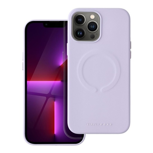 Apple iPhone 13 Pro Max Roar Leather magsafe zaštitna maskica (Ljubičasta)