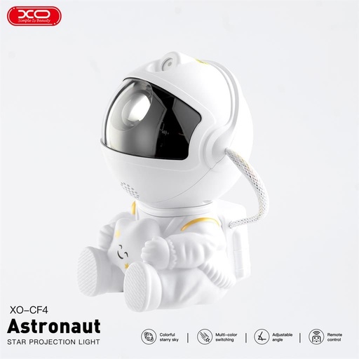 XO CF4 Projektor svjetiljka Astronaut, bijela