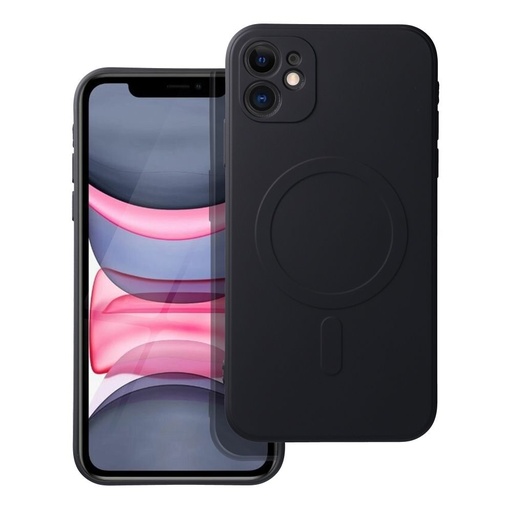 Apple iPhone 11 Silicone mag cover magsafe zaštitna maskica (Crna)