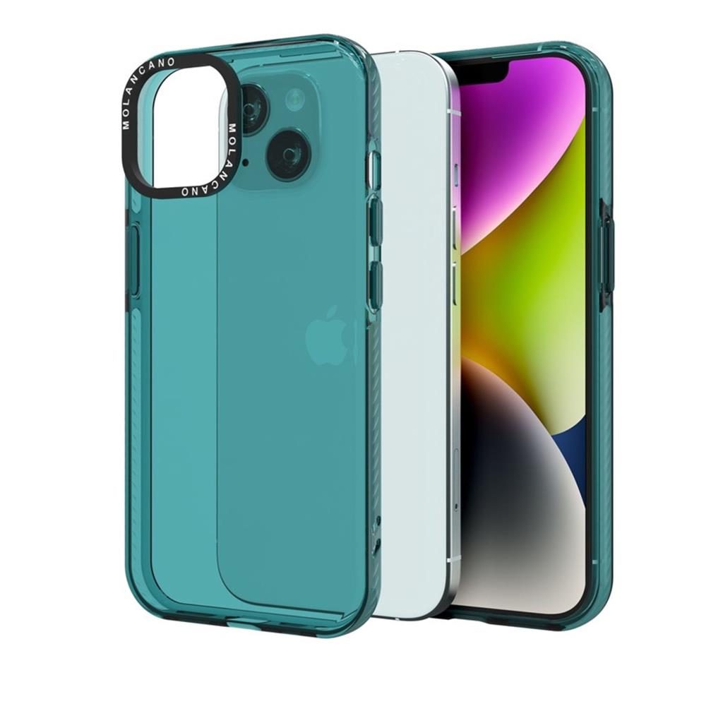 Apple iPhone 14 Pro MOLAN CANO rainbow TPU hátlap tok (Zöld)