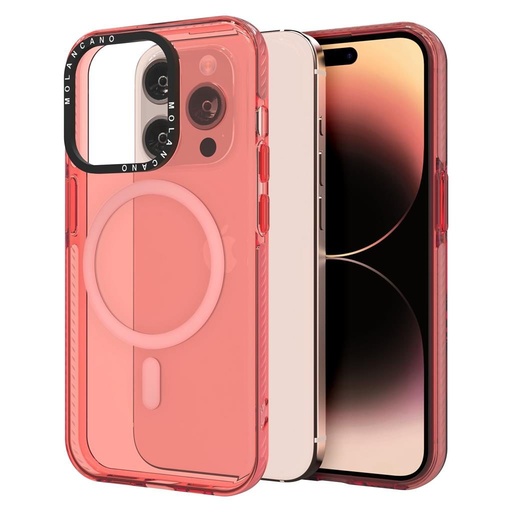 Apple iPhone 12 / iPhone 12 Pro MOLAN CANO rainbow TPU MAGSAFE zaštitna maskica (Narančasta)