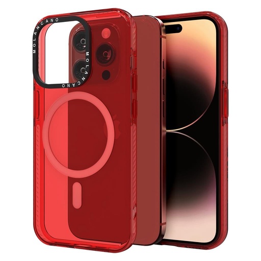 Apple iPhone 12 / iPhone 12 Pro MOLAN CANO rainbow TPU MAGSAFE zaštitna maskica (Crvena)