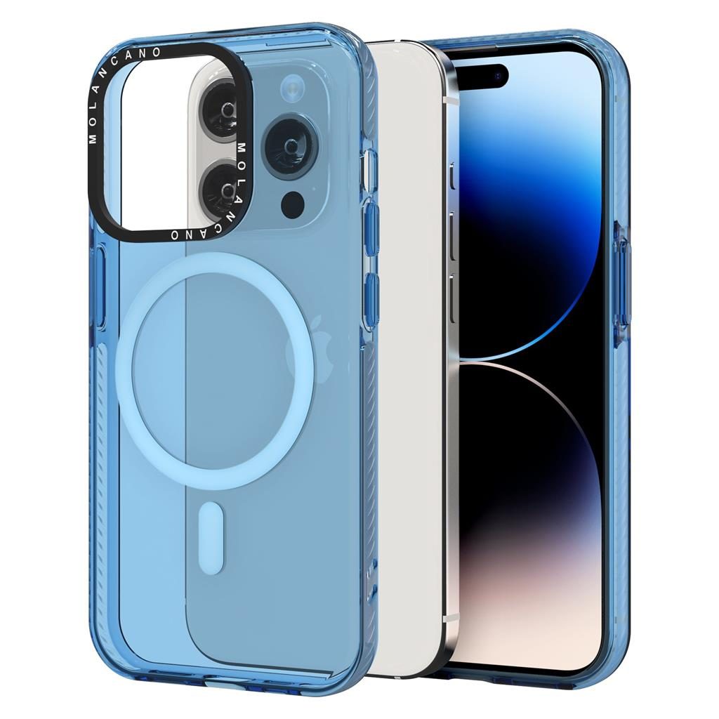 Apple iPhone 14 Pro Max MOLAN CANO rainbow TPU hátlap tok (Kék)