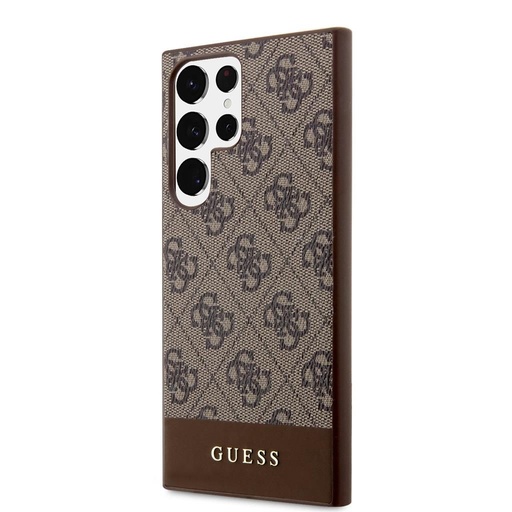 Samsung Galaxy S24 Ultra Guess PU 4G Stripe futrola (Smeđa) - GUHCS24LG4GLBR
