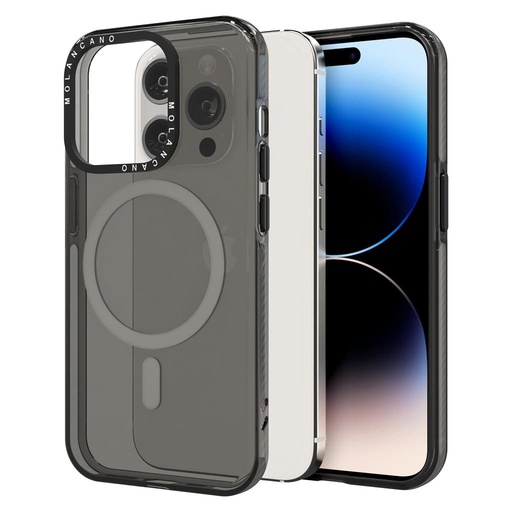 Apple iPhone 12 / iPhone 12 Pro MOLAN CANO rainbow TPU MAGSAFE zaštitna maskica (Crna)