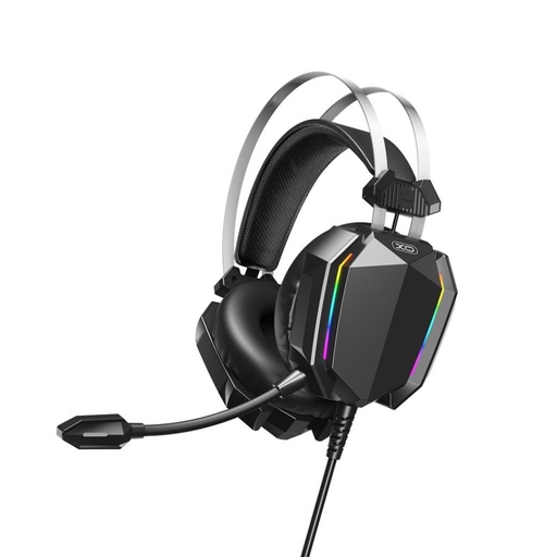 XO GE-07 gamer stereo slušalice s mikrofonom crna