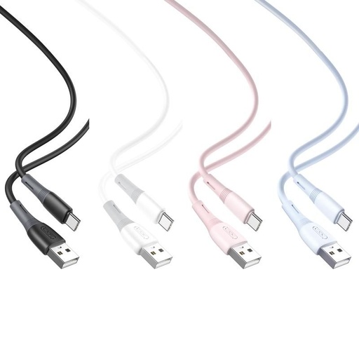 XO NB225 USB-C podatkovni kabel (Plava) – silikonski, dvobojan izvedba