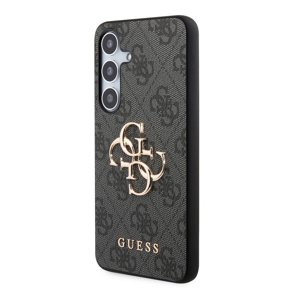 Samsung Galaxy S24 Guess PU 4G Metal Logo tok (Szürke) - GUHCS24S4GMGGR
