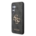 Samsung Galaxy S24 Guess PU 4G Metal Logo tok (Szürke) - GUHCS24S4GMGGR