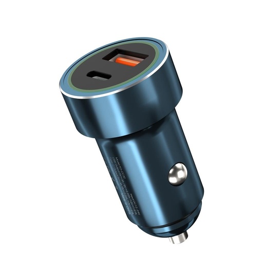 XO CC33 Auto punjač, 20W, QC3.0, PD3.0 izlaz plava