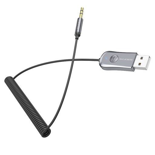 Borofone BC44 bluetooth adapter USB-A-Jack 3,5mm siva