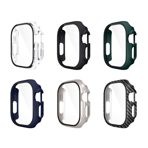 Apple Watch Ultra Hoco WS6 Shadow series futrola integriran sa zaštitom zaslona (Crna)
