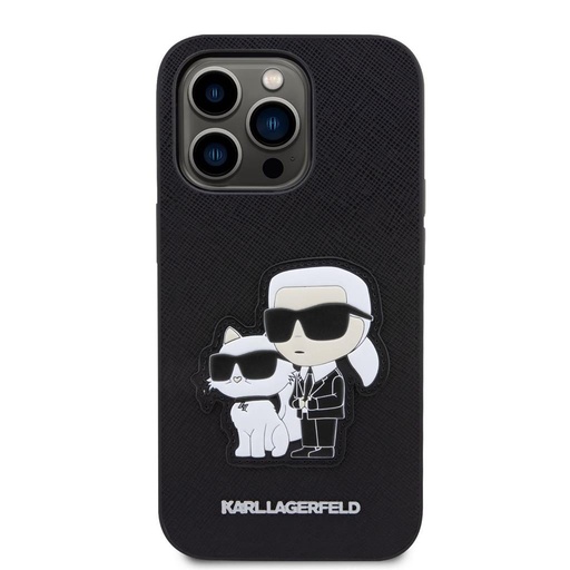 Apple iPhone 14 Pro Max Karl Lagerfeld PU Saffiano Karl and Choupette NFT futrola (Crna) – KLHCP14XSANKCPK