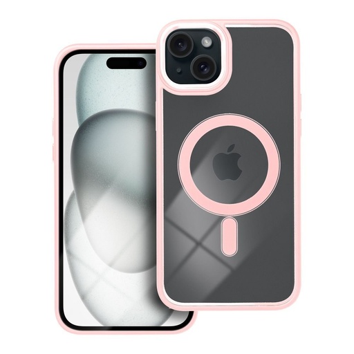 Apple iPhone 15 Plus color edge magsafe zaštitna maskica (Ružičasta)