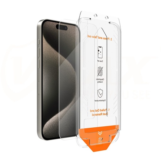 Apple iPhone 13 / 13 Pro / 14 / 16e Vmax zaštitno staklo s aplikatorom (Proziran)