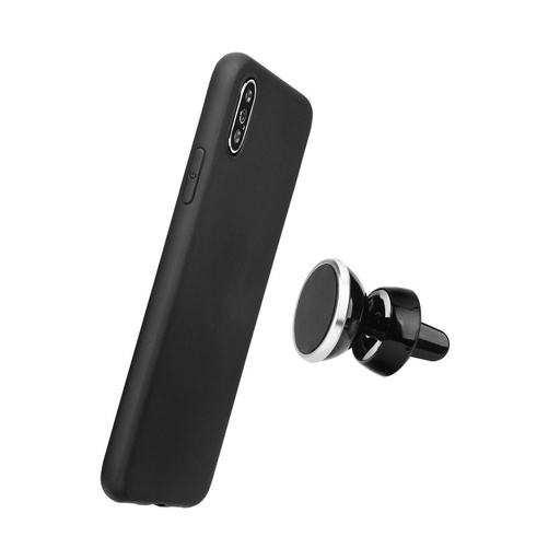Samsung Galaxy S24 Ultra liquid silicone magnetski auto držač kompatibilan zaštitna maskica (Crna)