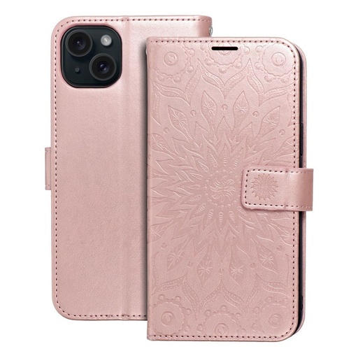 Apple iPhone 15 Plus Forcell MEZZO preklopni futrola (Rosegold)
