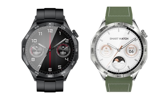 XO Watch 4 AMOLED pametni sat (Crna) – sportski sat, prihvaćanje poziva, šaren zaslon