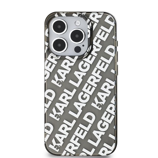 Apple iPhone 15 Pro Max Karl Lagerfeld IML Electroplated Repeated Logo futrola (Srebrna) – KLHCP15XHKFOEMS