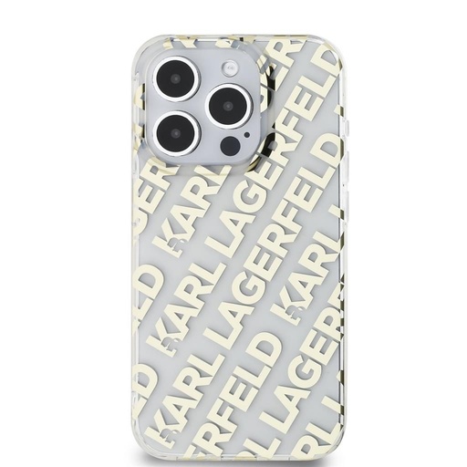 Apple iPhone 15 Pro Max Karl Lagerfeld IML Electroplated Repeated Logo futrola (Zlatna) – KLHCP15XHKFOEMD