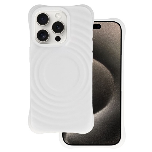 Apple iPhone 15 Pro Tel Protect Wave magsafe zaštitna maskica (Bijela)