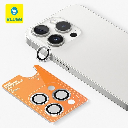 Apple iPhone 15 Pro BLUEO metal frame kamera zaštitni siva