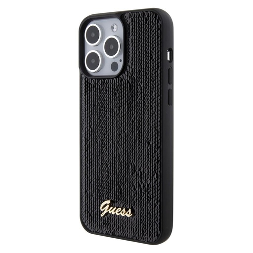 Apple iPhone 15 Pro Max Guess Sequin Script Logo futrola (Crna) - GUHCP15XPSFDGSK