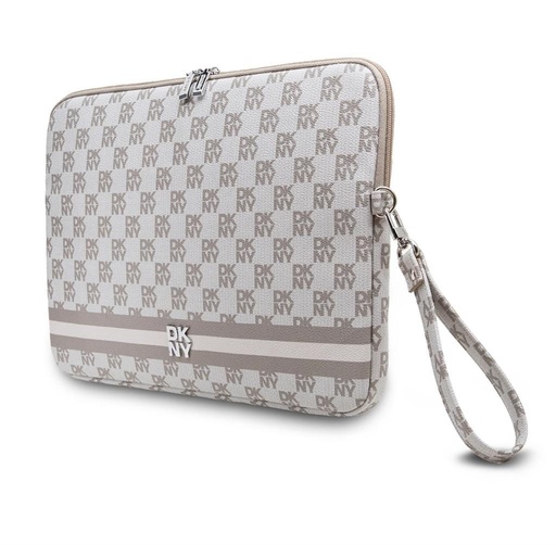DKNY PU Leather Checkered Pattern and Stripe Laptop futrola 15" - 16" (Bež - DKCS16PVSHLE)