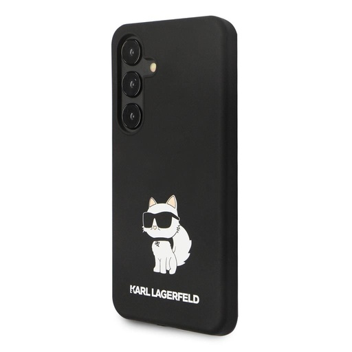 Samsung Galaxy S24 Crna Karl Lagerfeld Liquid Silicone Choupette NFT futrola (Crna) – KLHCS24SSNCHBCK