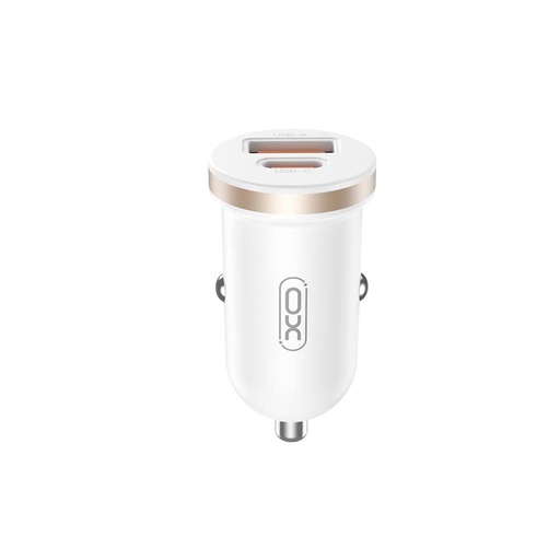 XO CC56 auto brzi punjač (PD + QC punjenje) 30W (Bijela)