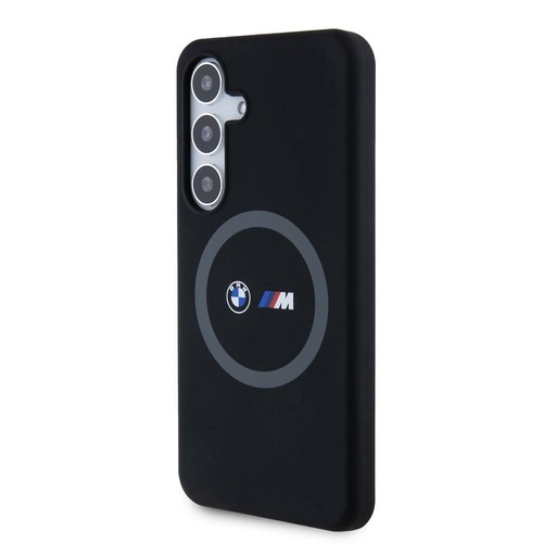 Samsung Galaxy S24 BMW M Printed Round MagSafe silikonski futrola (Crna) - BMHMS24S23SROK