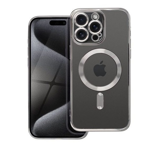 Apple iPhone 7 / iPhone 8 / iPhone SE 2020 / iPhone SE 2022 Color Chrome Magsafe zaštitna maskica (Srebrna)