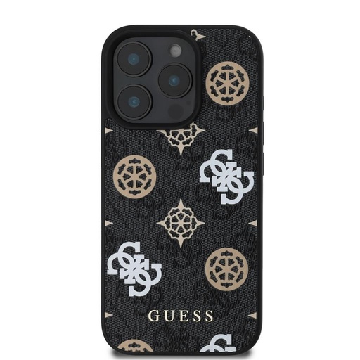 Apple iPhone 16 Pro Max Guess PU 4G Peony MagSafe futrola (Crna) - GUHMP16XP4PWPK