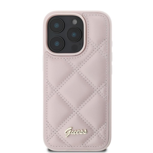 Apple iPhone 16 Pro Max Guess PU Leather Quilted futrola (Ružičasta) - GUHCP16XPSQSQSP