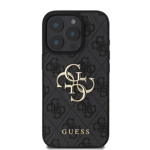 Apple iPhone 16 Pro Guess PU 4G Metal Logo futrola (Siva) - GUHCP16L4GMGGR