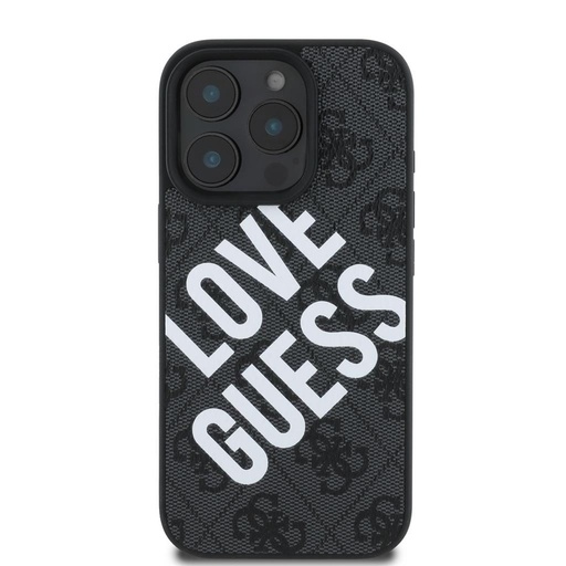 Apple iPhone 16 Pro Guess PU Leather 4G Big Love Logo MagSafe futrola (Crna) - GUHMP16LP4PLGWK