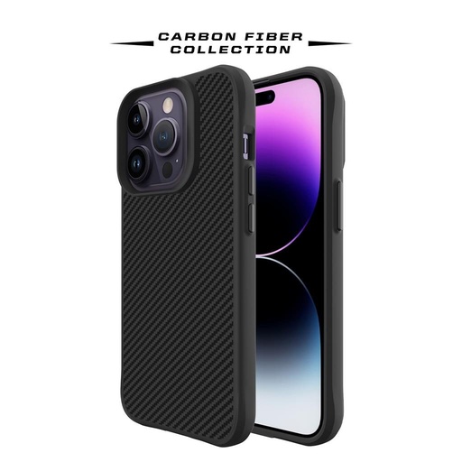 Apple iPhone 14 Pro TOKO Carbon fiber zaštitna maskica (Crna)