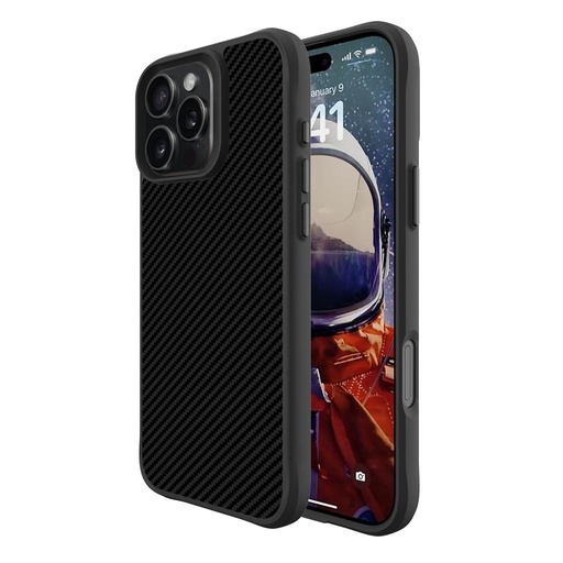 Apple iPhone 16 Pro TOKO Carbon fiber zaštitna maskica (Crna)