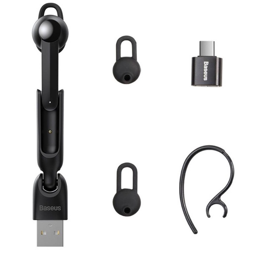 Baseus NGA05 bluetooth headset, BT 5.0, crna