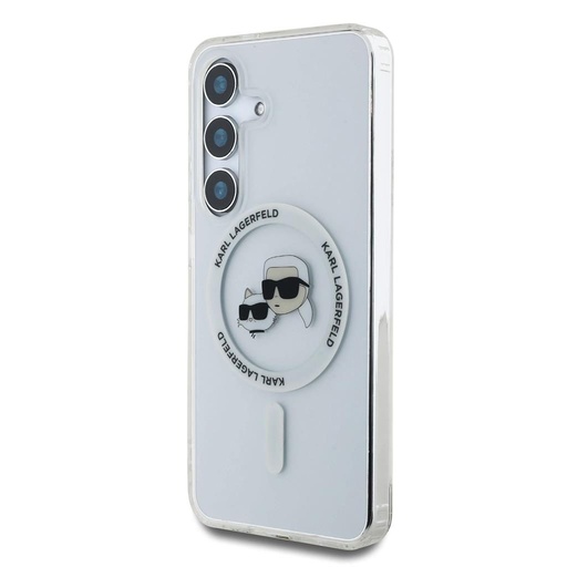 Samsung Galaxy S25 Karl Lagerfeld IML K&CH Heads MagSafe futrola (Proziran) – KLHMS25SHLSKCH