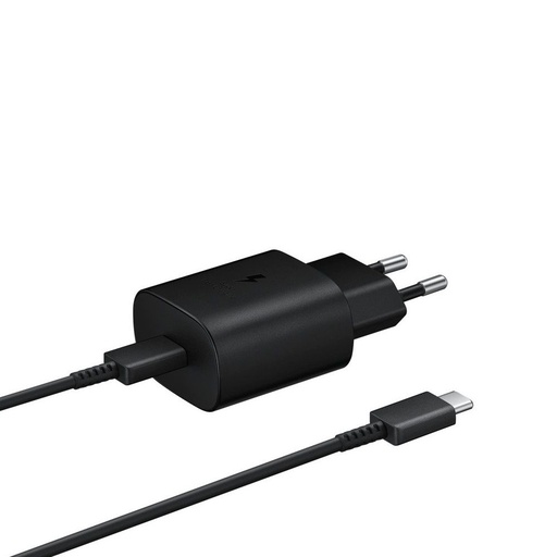 Samsung PD brzi punjač USB-C s kabelom 25W (Crna)